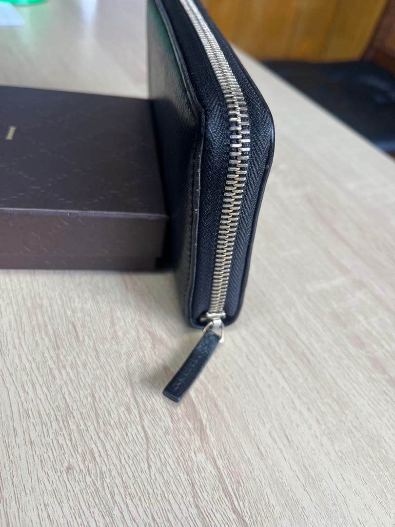 GUCCI ブラック レザー 長財布
