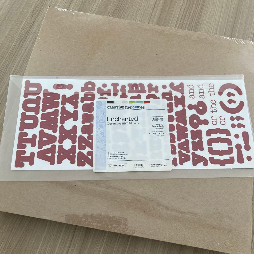 【未使用】クリエイティブメモリーズ　台紙　台紙カバー　ステッカー