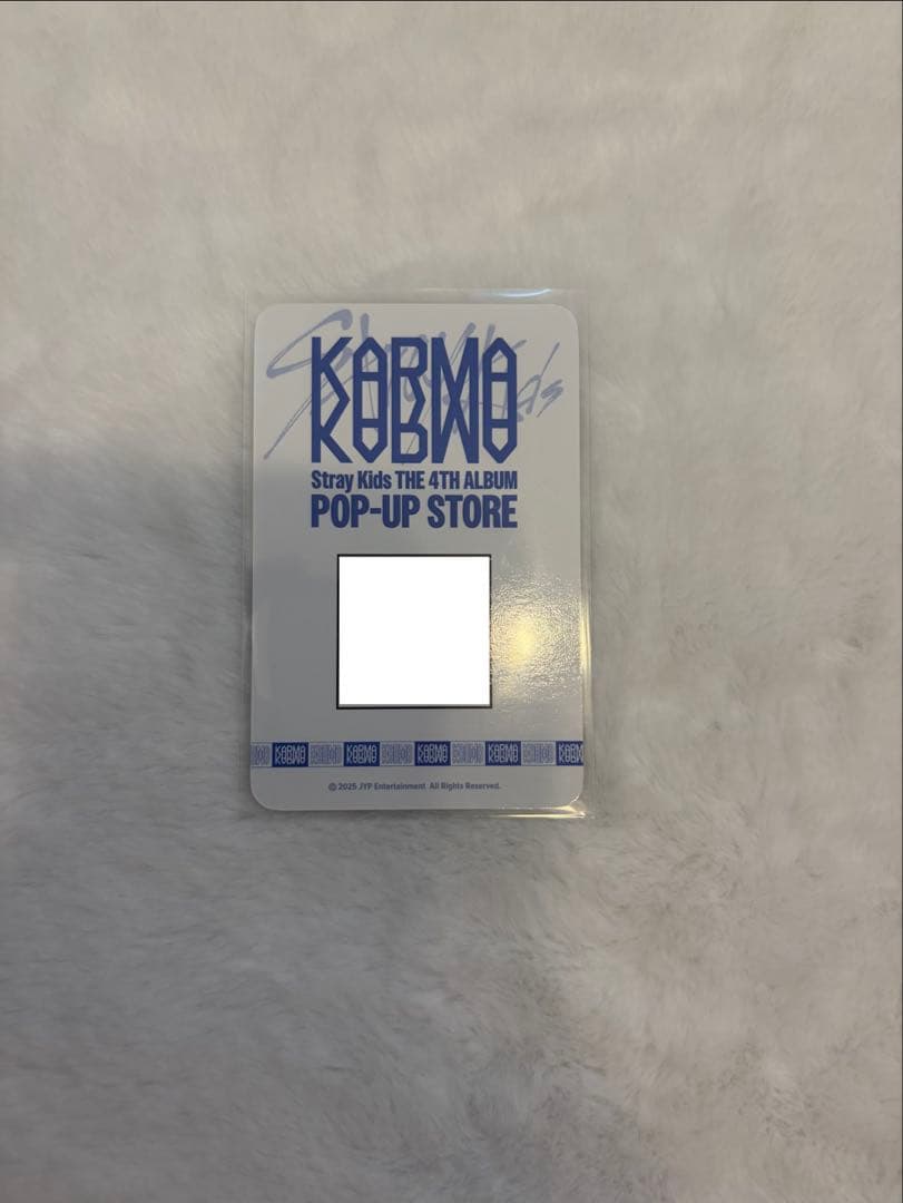 スキズ KARMA POPUP ヒョンジン QR トレカ リアルタッチ