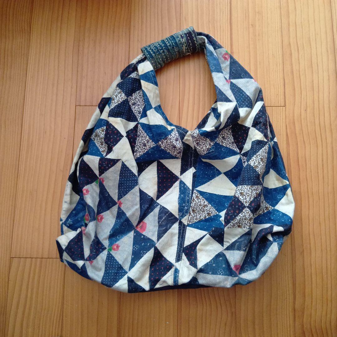 キャピタル　KAPITAL 転写　パッチワークプリント　バッグ