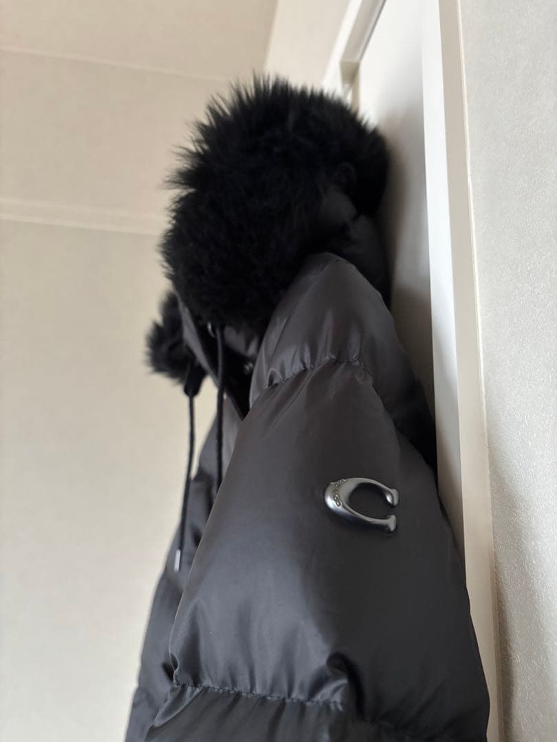 COACH コーチ❗️ダウンコート　ブラック　レディース　S ファー取り外し可❗️