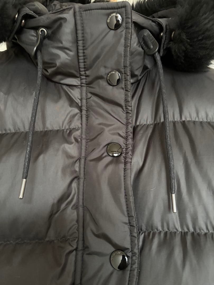 COACH コーチ❗️ダウンコート　ブラック　レディース　S ファー取り外し可❗️