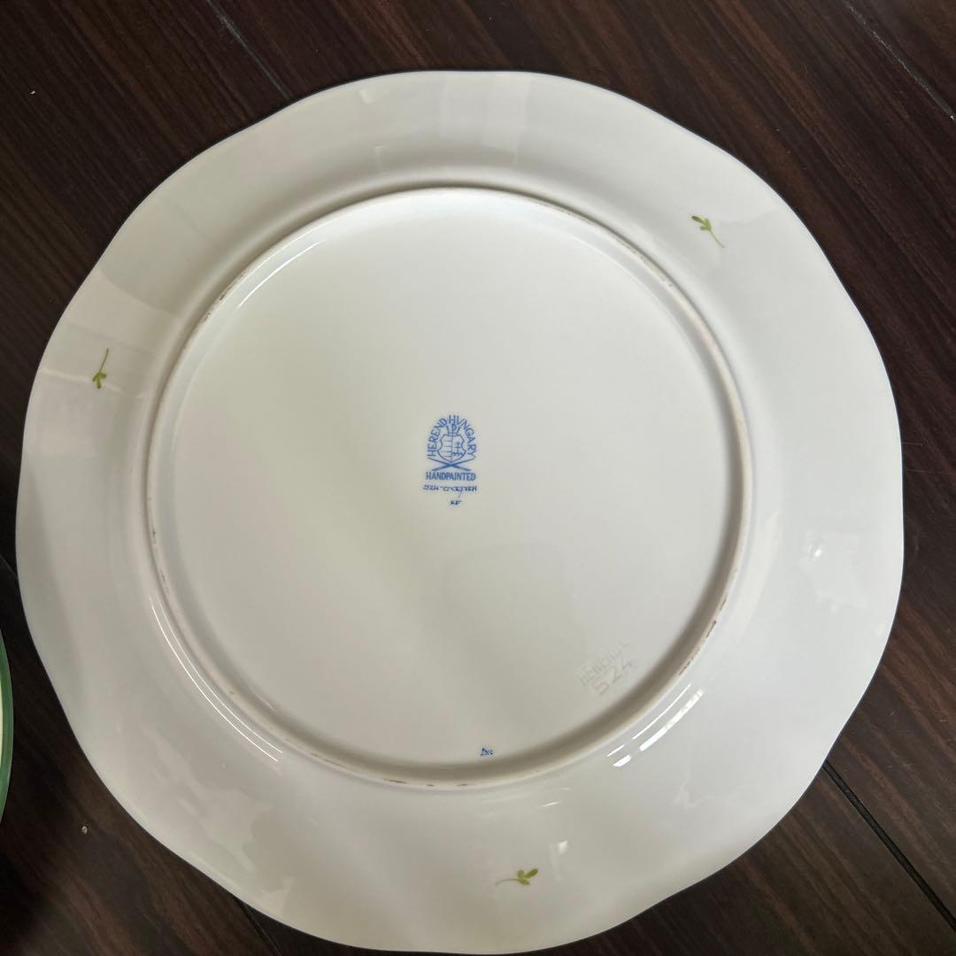 ヘレンド ウィーンのバラ プレート26cm 2枚セット