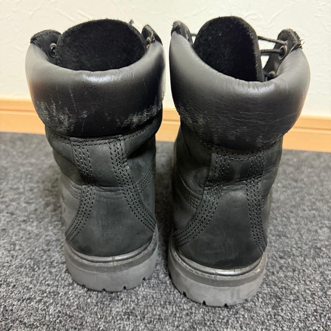 美品! Timberland 黒 ヌバック 6インチブーツ 25cm