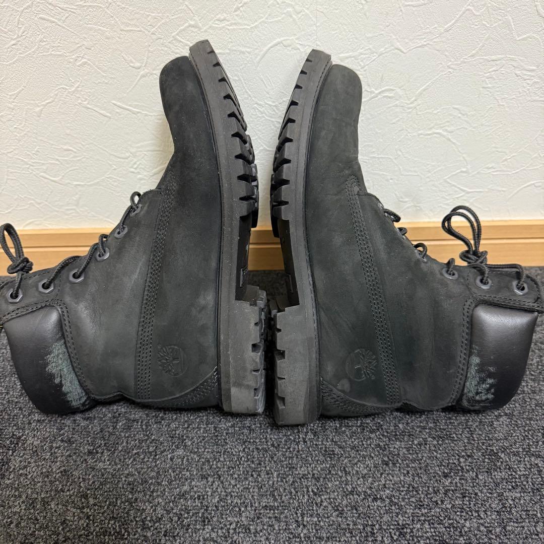 美品! Timberland 黒 ヌバック 6インチブーツ 25cm