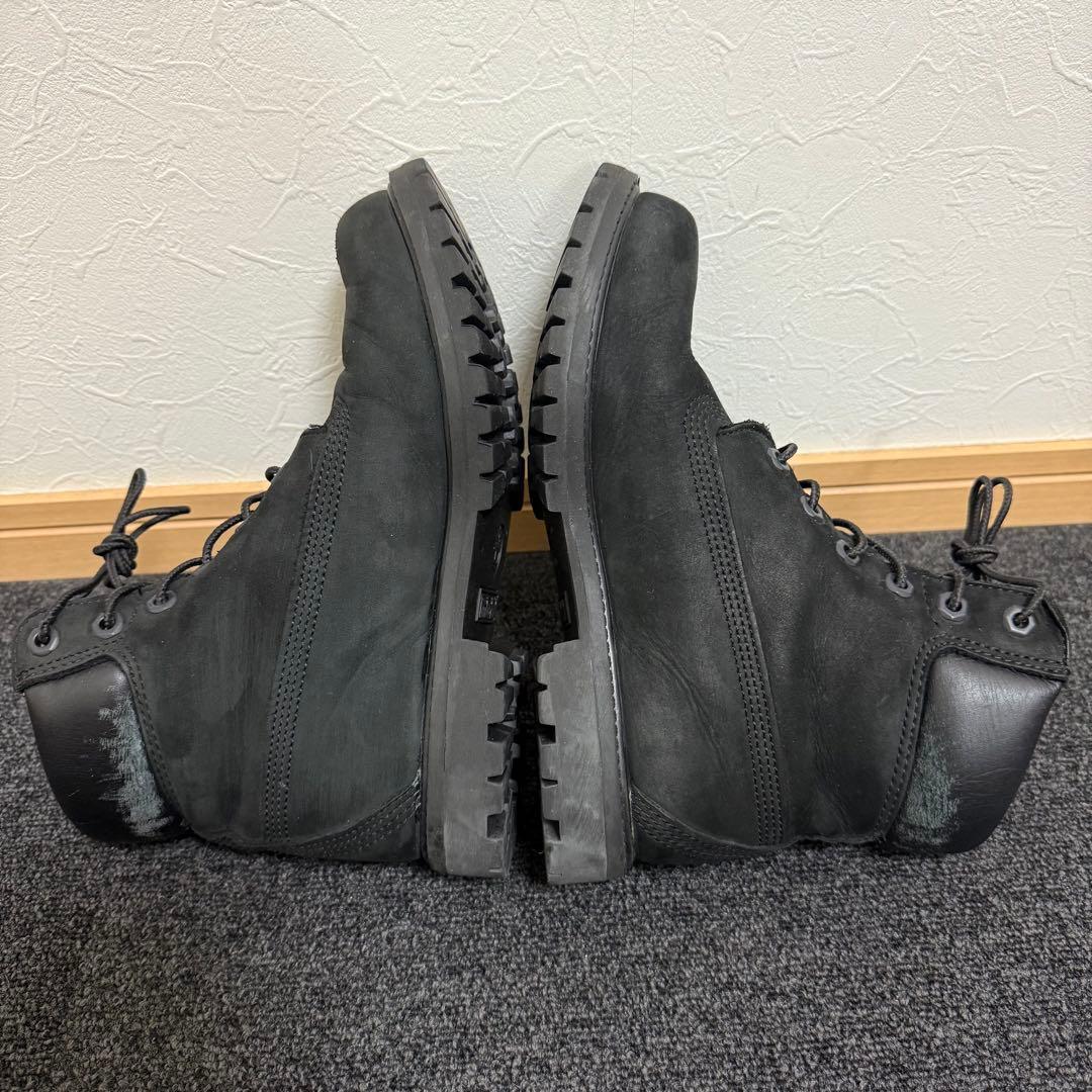 美品! Timberland 黒 ヌバック 6インチブーツ 25cm