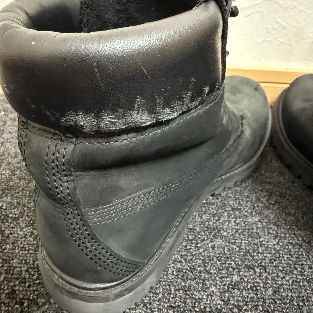 美品! Timberland 黒 ヌバック 6インチブーツ 25cm