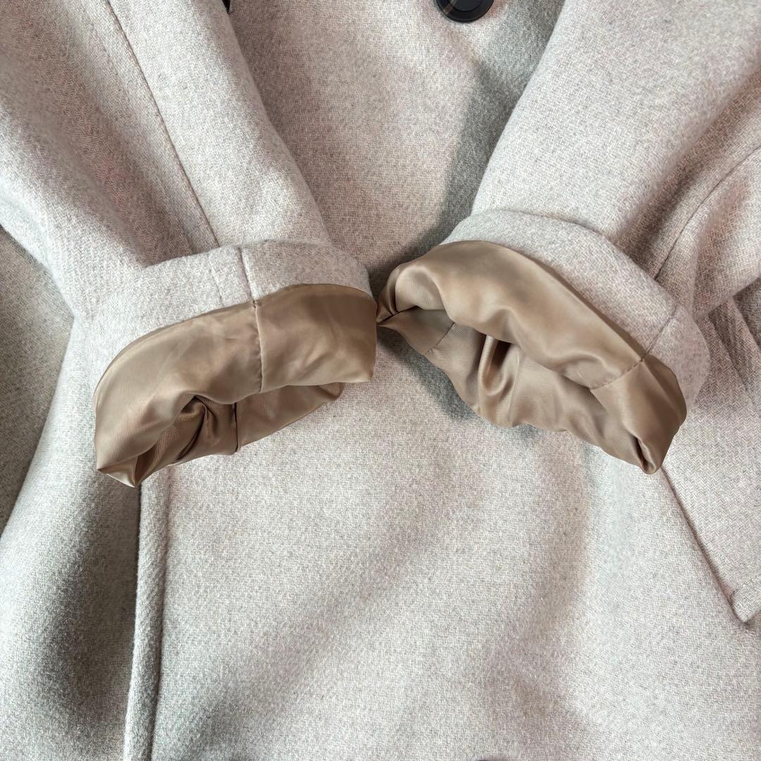 未使用級/XL相当✨ザラ ウール混紡ダブルブレスト チェスターコート マキシ丈