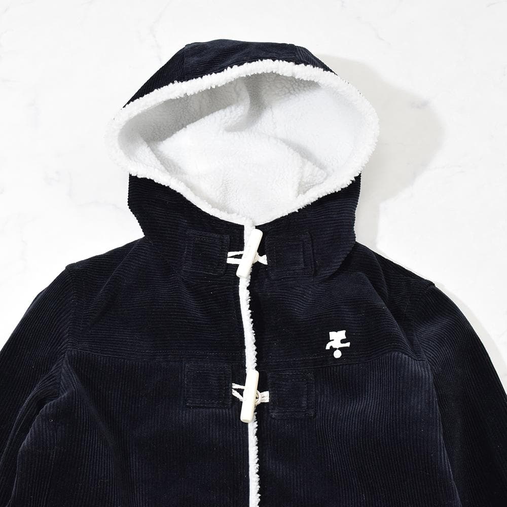 00s y2k クレージュ courreges コーデュロイ ダッフルコート 紺