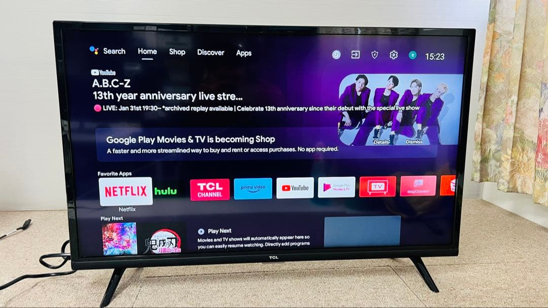 ト*キ様 【動作品】 TCL 32型 スマート液晶テレビ 32S5200A 20