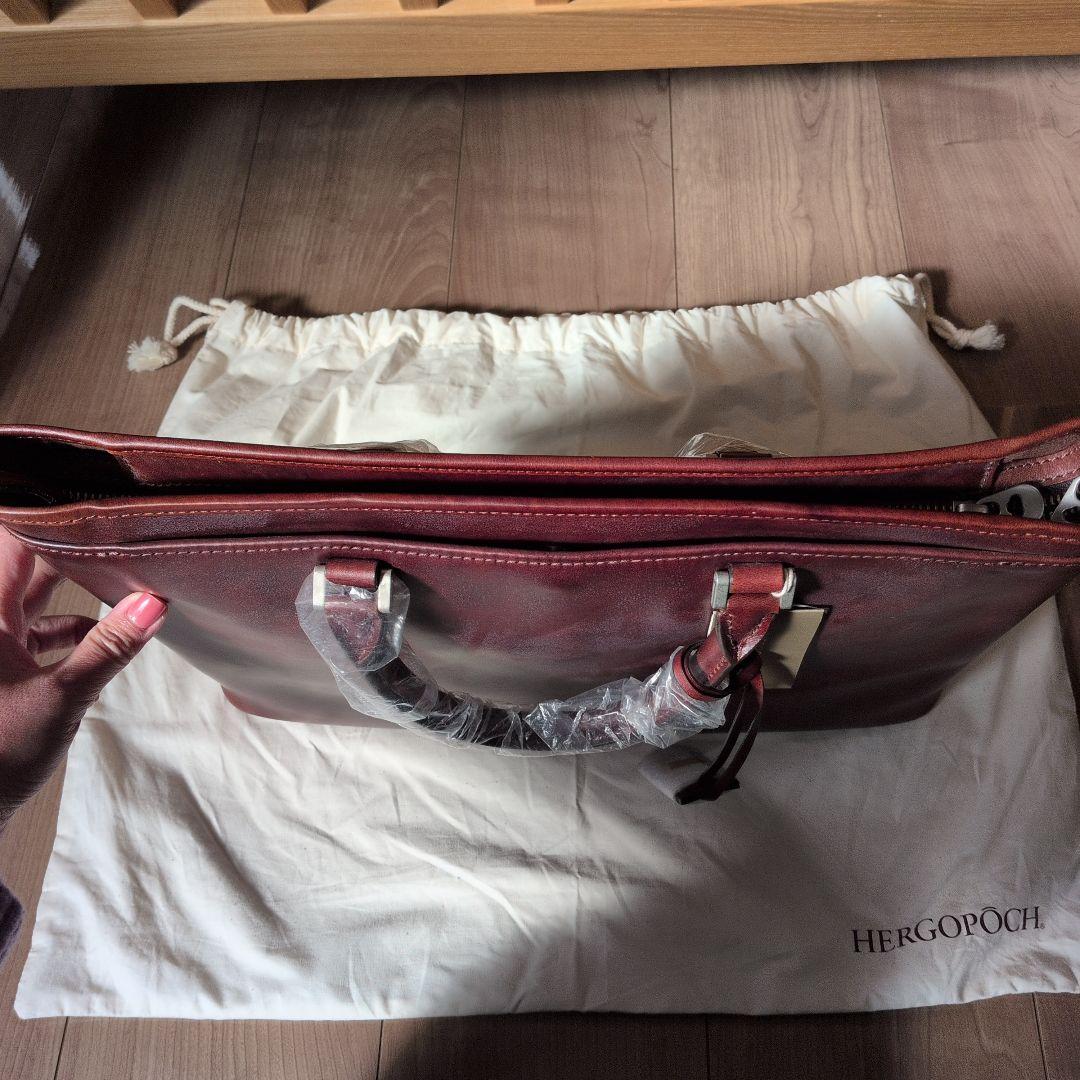 エルゴポック hergopoch ビジネスバッグ トート ハンドバッグ 本革
