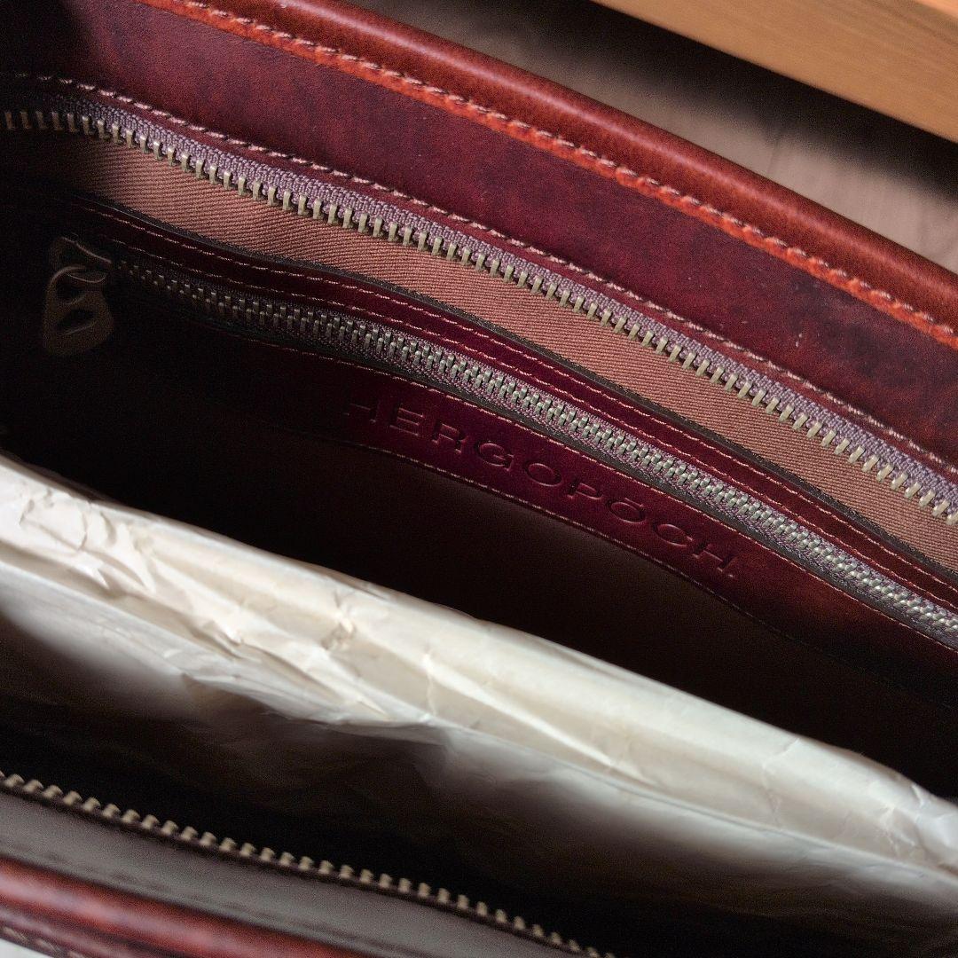 エルゴポック hergopoch ビジネスバッグ トート ハンドバッグ 本革