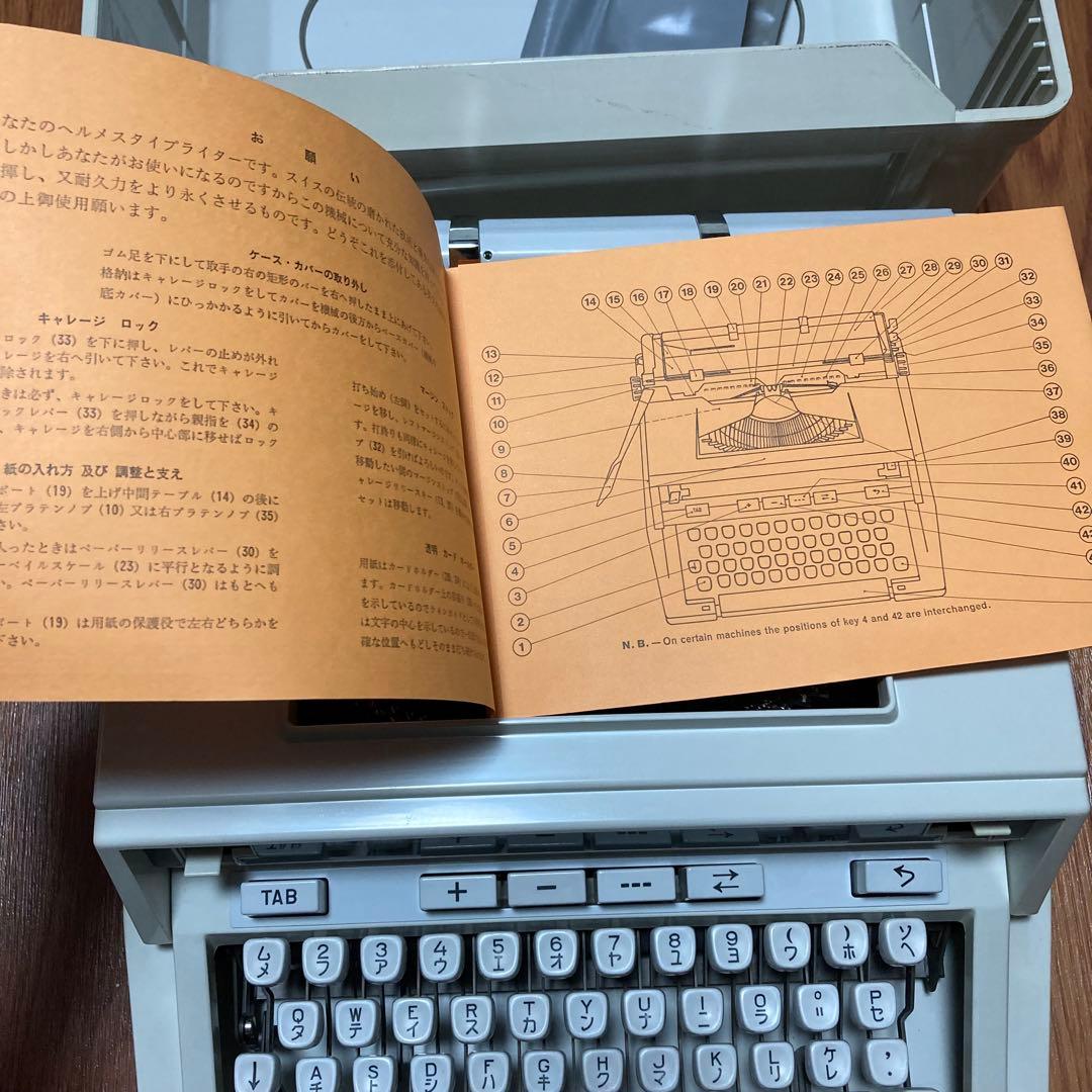 タイプライター　HERMES3000 ヘルメス　蚤の市　アンティーク