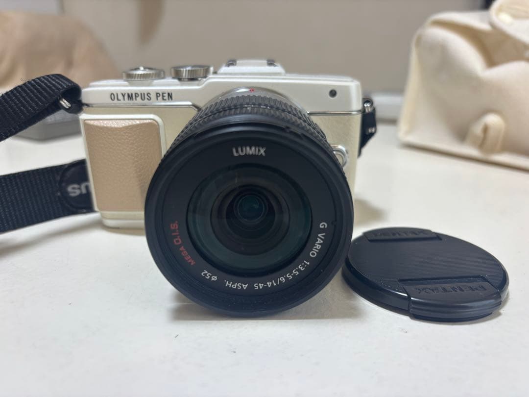 値下げ！OLIMPAS PEN Lite E-PL7 中古品　レンズLUMIX