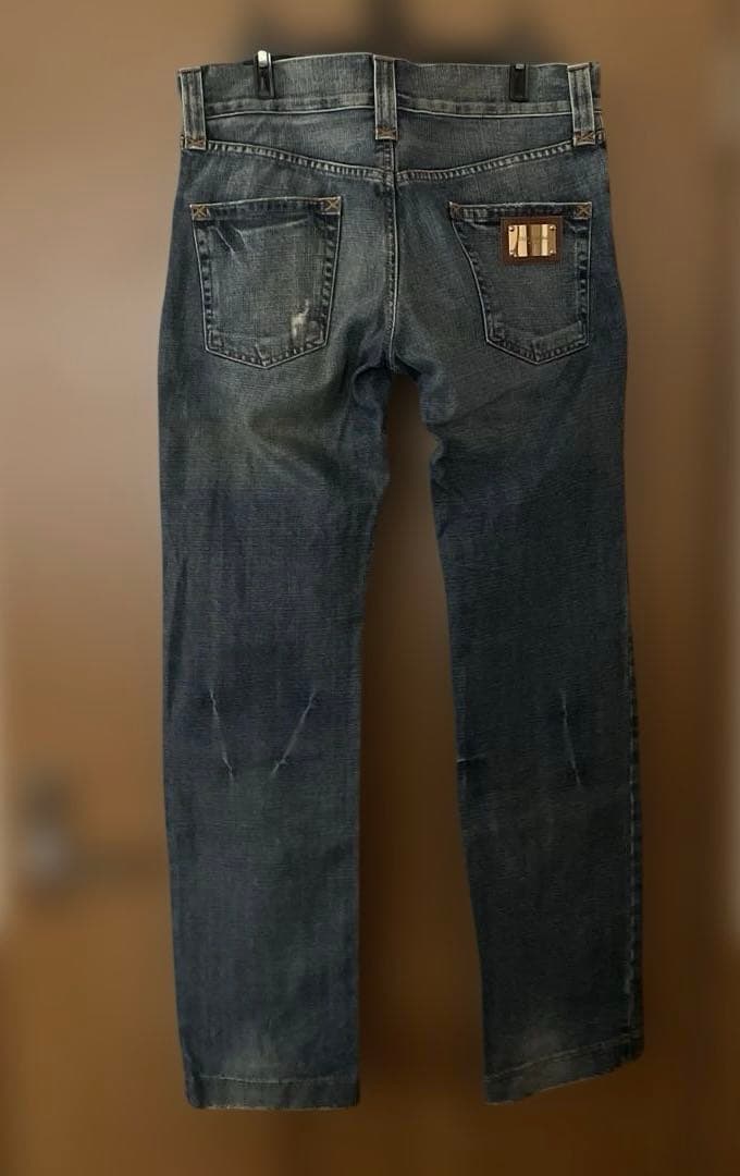 DOLCE＆GABBANA デニムパンツ　ダメージ加工ジーンズ　46