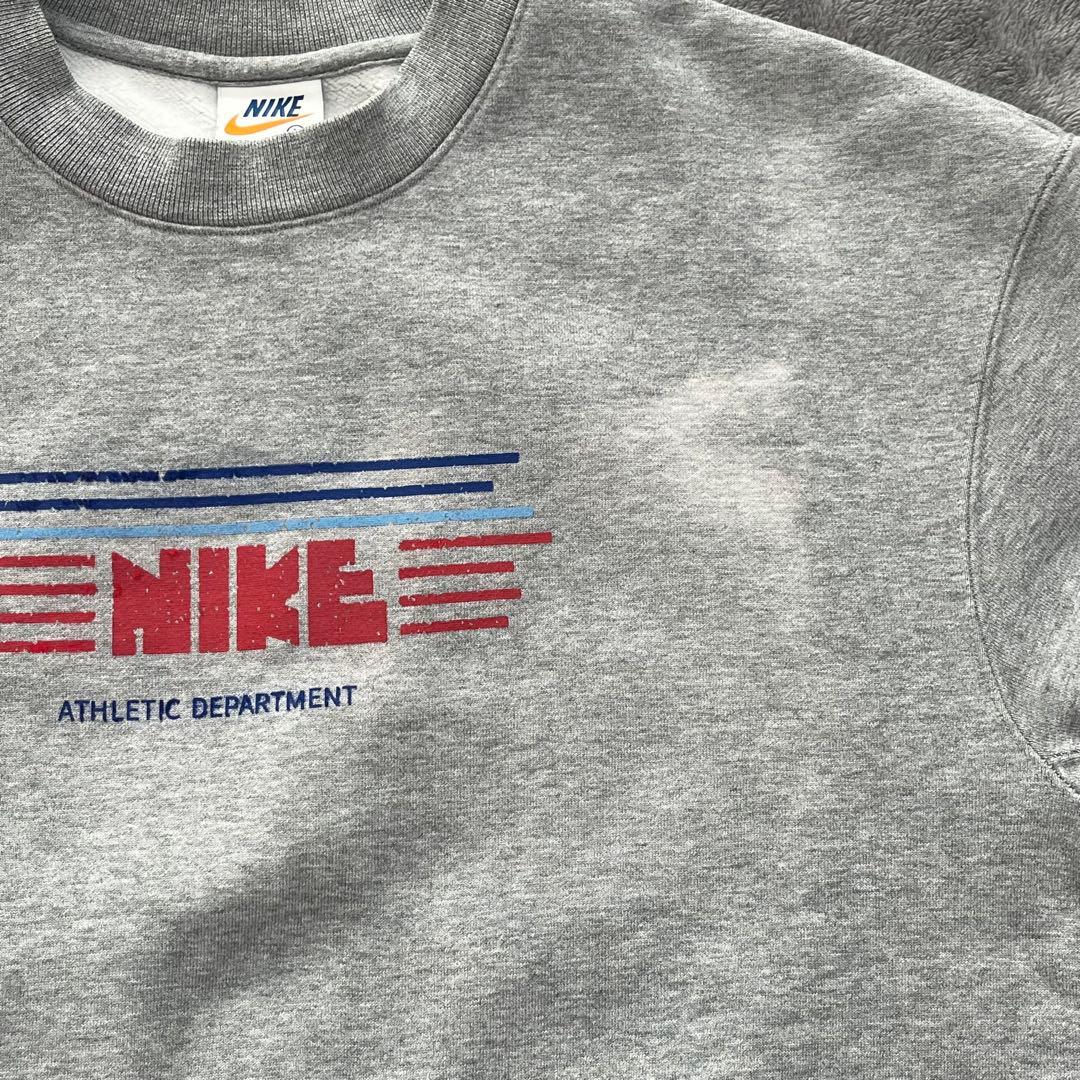 s*様 ★希少レア★NIKE ナイキ ゴツナイキ スウェット L グレー センタ