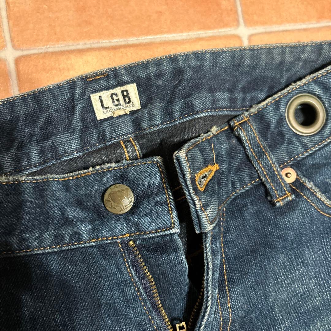 LGB ブーツカットデニム ダークブルー