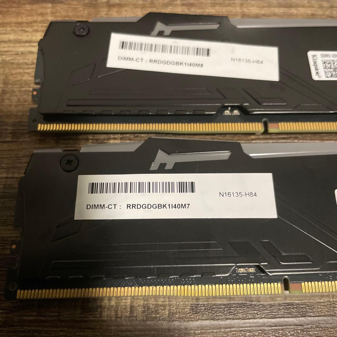 Kingston DDR5-5200 8GB × 2枚（合計16GB）