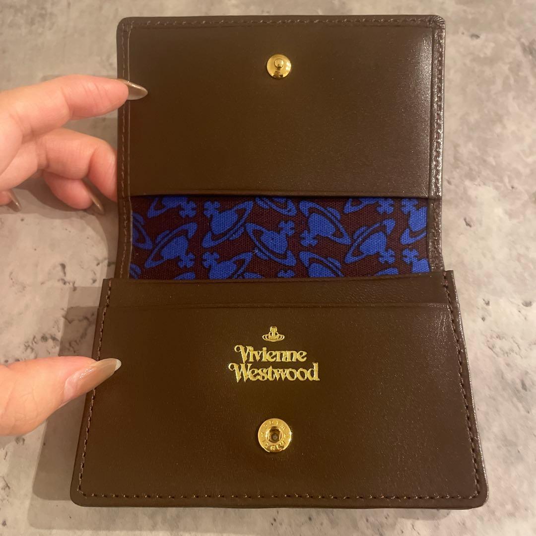 【未使用×箱あり】ヴィヴィアンウエストウッド 名刺入れ／ブラウン／レディース向け