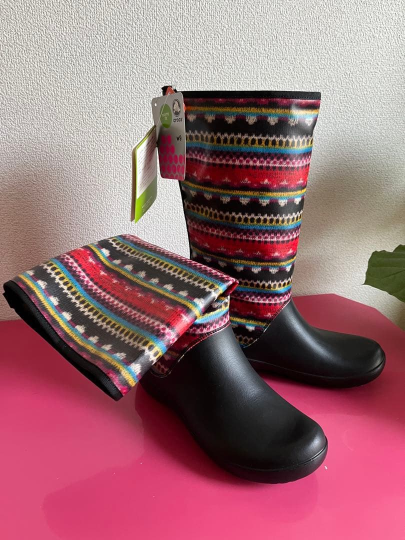 ☆ 新品☆　クロックス おしゃれ　　　レインブーツ