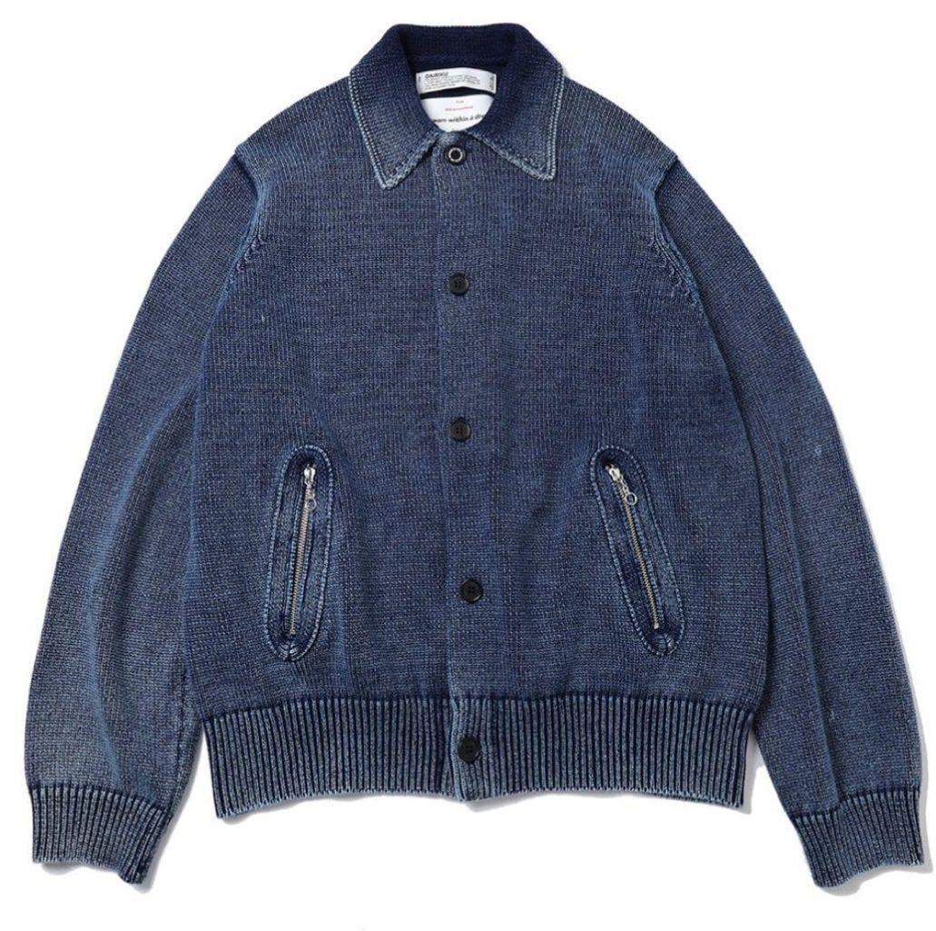 【最安値】DAIRIKU VINTAGE DYED KNIT JACKET