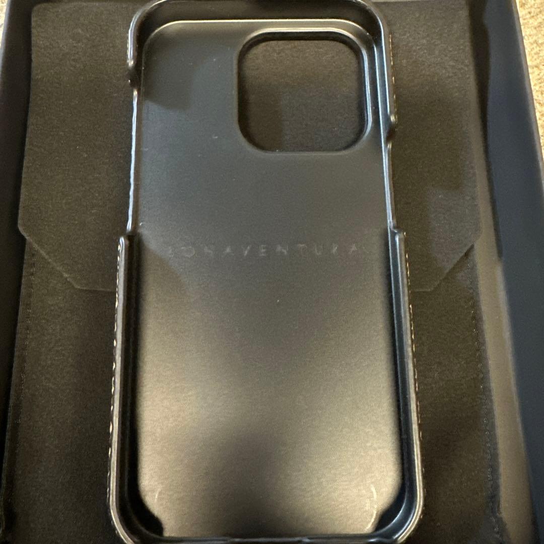 BONAVENTURA iPhoneケース エトープ×グレージュ 14Pro用