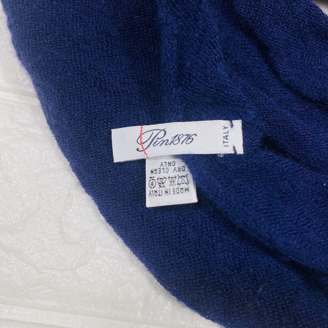 美品✨Pin1876 イタリア製 高級カシミヤ　スヌード ストール