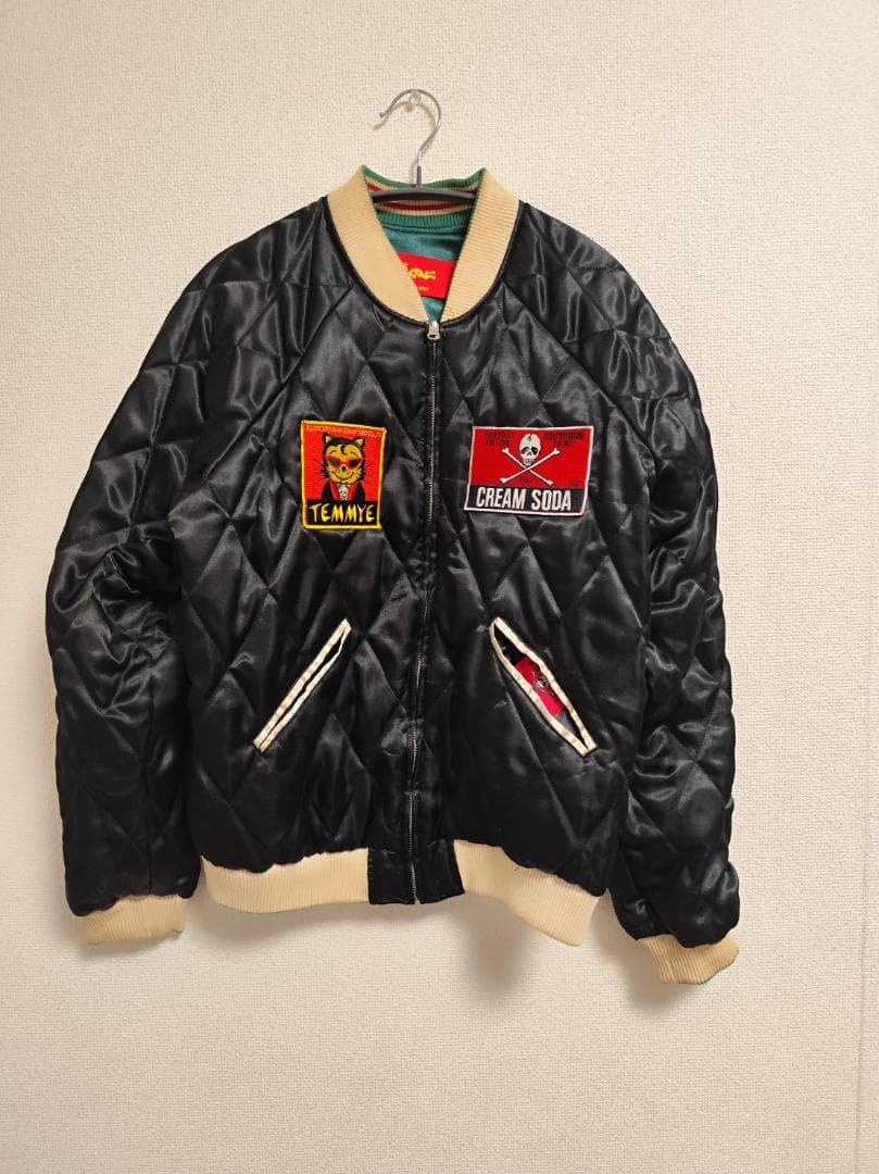 【連休セール】クリームソーダ リバーシブル スカジャン