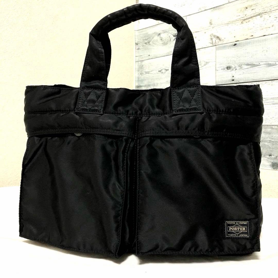 美品✨ポーター タンカー トートバッグS ハンドバッグ ブラック iPad