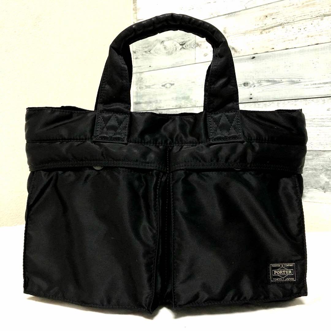 美品✨ポーター タンカー トートバッグS ハンドバッグ ブラック iPad