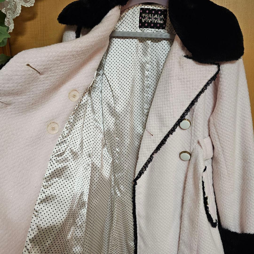 トゥララ TRALALA 黒ピンク コート