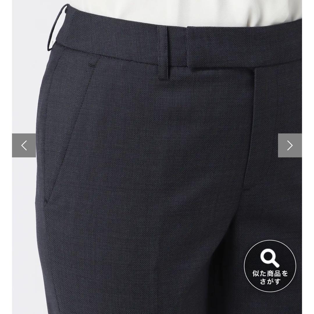 REDA SUPER110'S ウール　ピンドットパンツスーツ　ネイビー　38