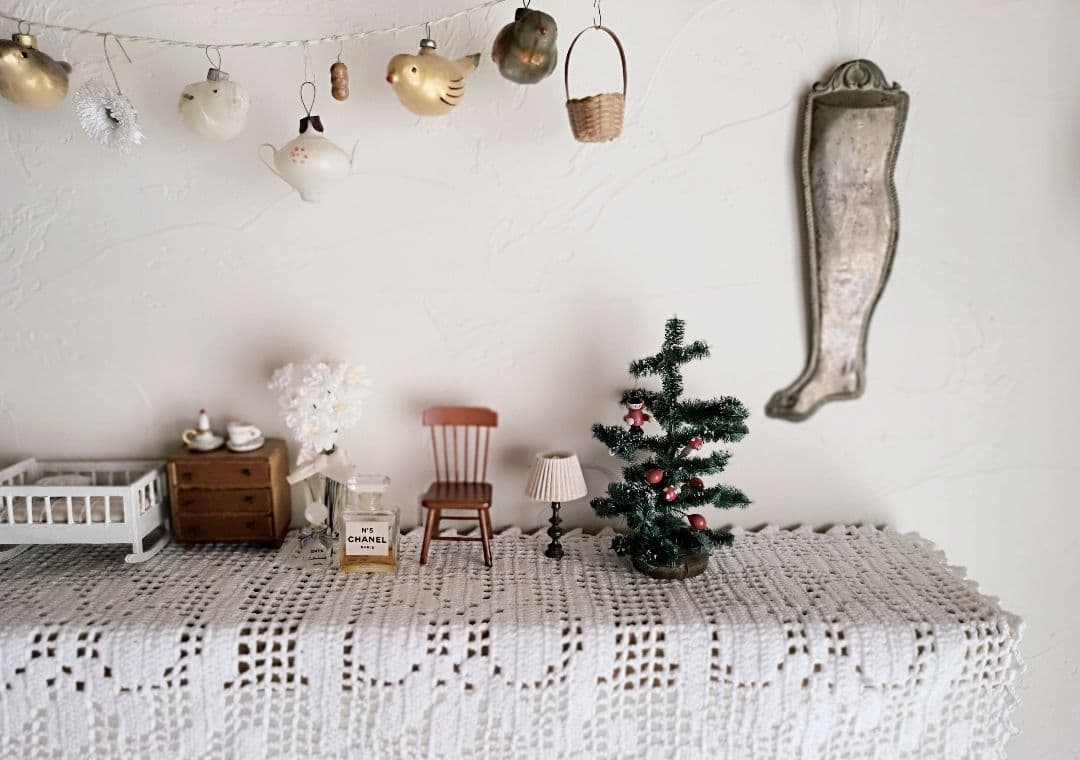 【まーちゃん さま】antique ✵* アンティークビーズの ホワイトツリー