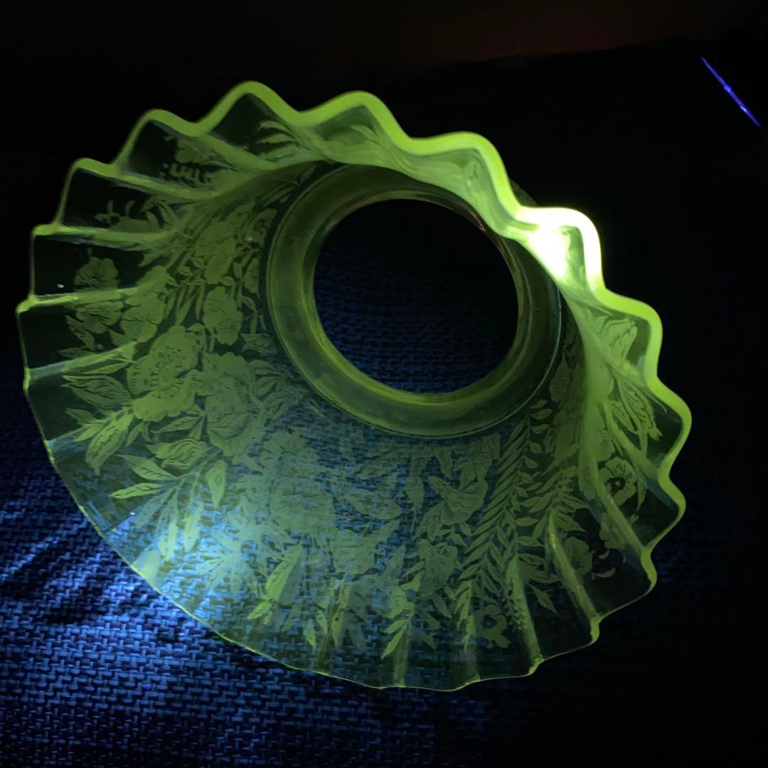 アンティーク　ビクトリアン　ガス燈　ガラスシェード　ペンダントライト灯具付き