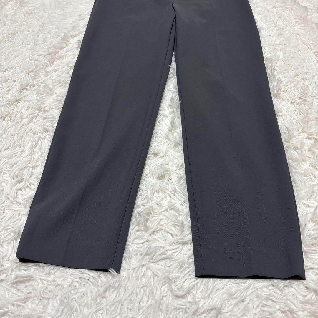 【美品】プラステ　ノーカラー　セットアップ　ハイストレッチトリコット　グレー　M