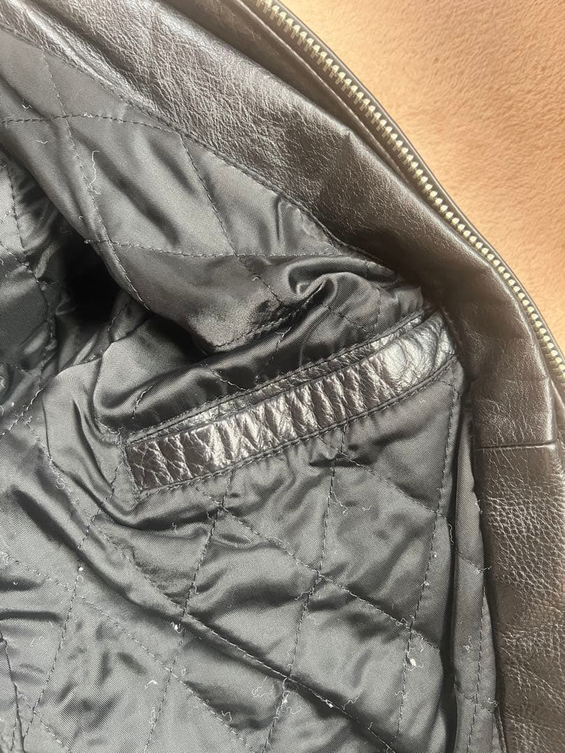 90's BANANA REPUBLIC ブラックレザージャケット XS