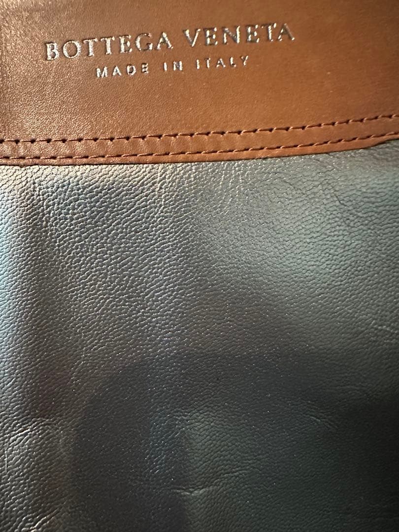 ボッテガ　ブラウン編み込みロングブーツ