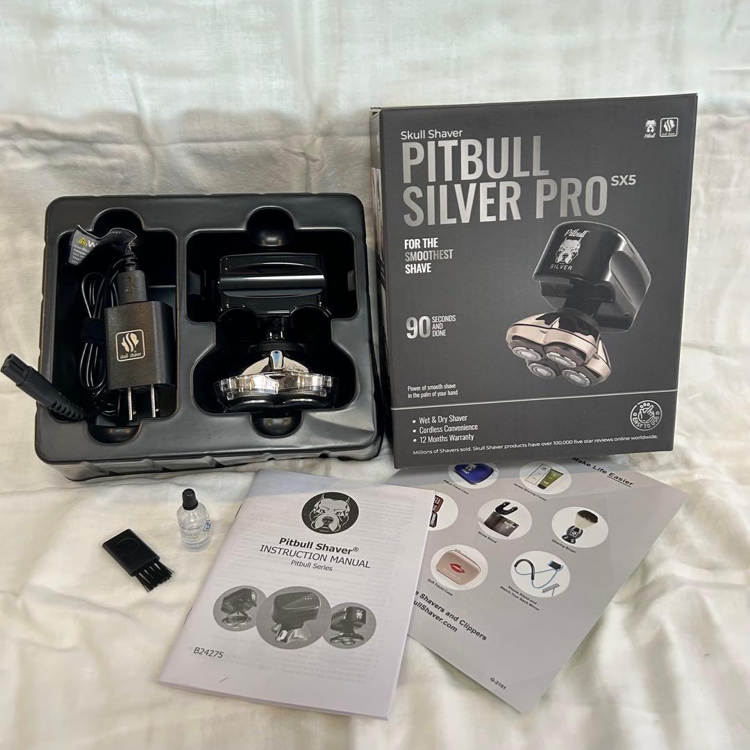 脱毛・除毛 Skull Shaver Pitbull Silver Pro SX5