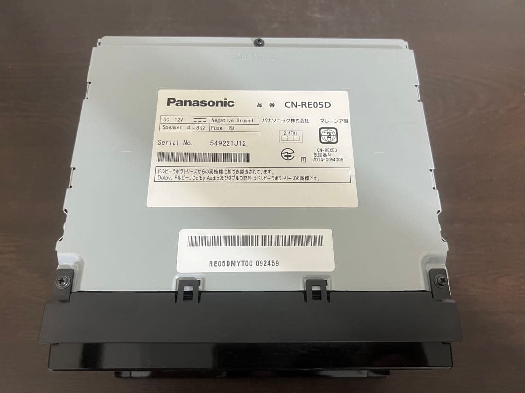 パナソニック カーナビ CN-RE05D 地図データ2018年式 動作確認済！