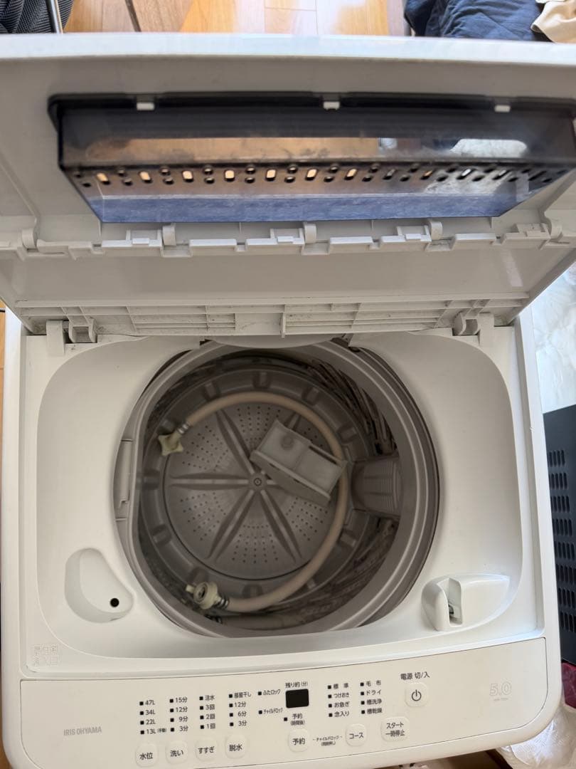 【送料込み、屋内使用】アイリスオーヤマ 縦型全自動洗濯機 IAW-T504