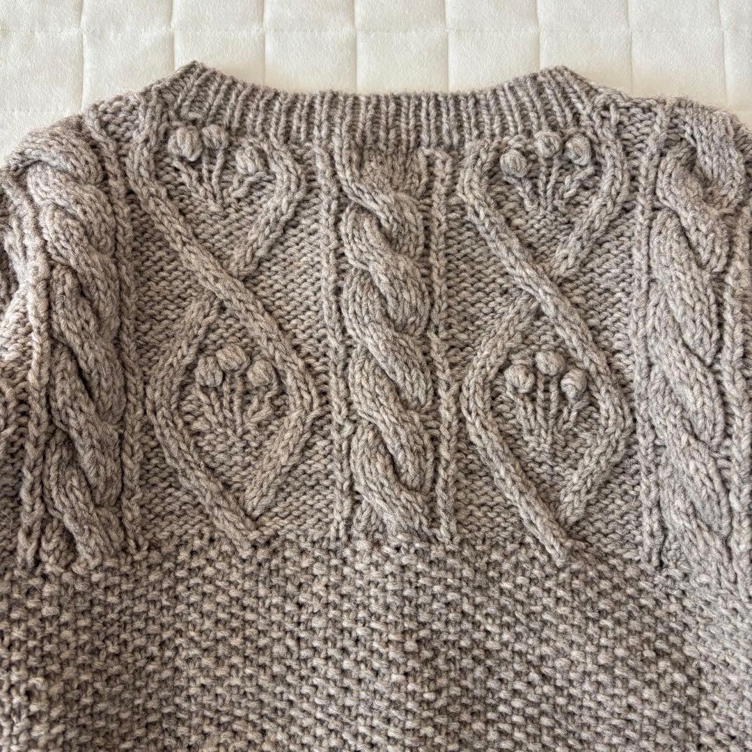 TSUHARU by Samansa Mos2 ペルーニット柄編みカーディガン