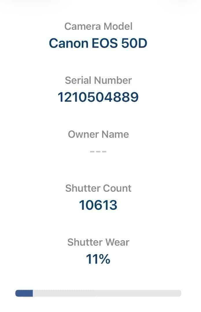 ■完動品 Canon EOS 50D ショット数10613