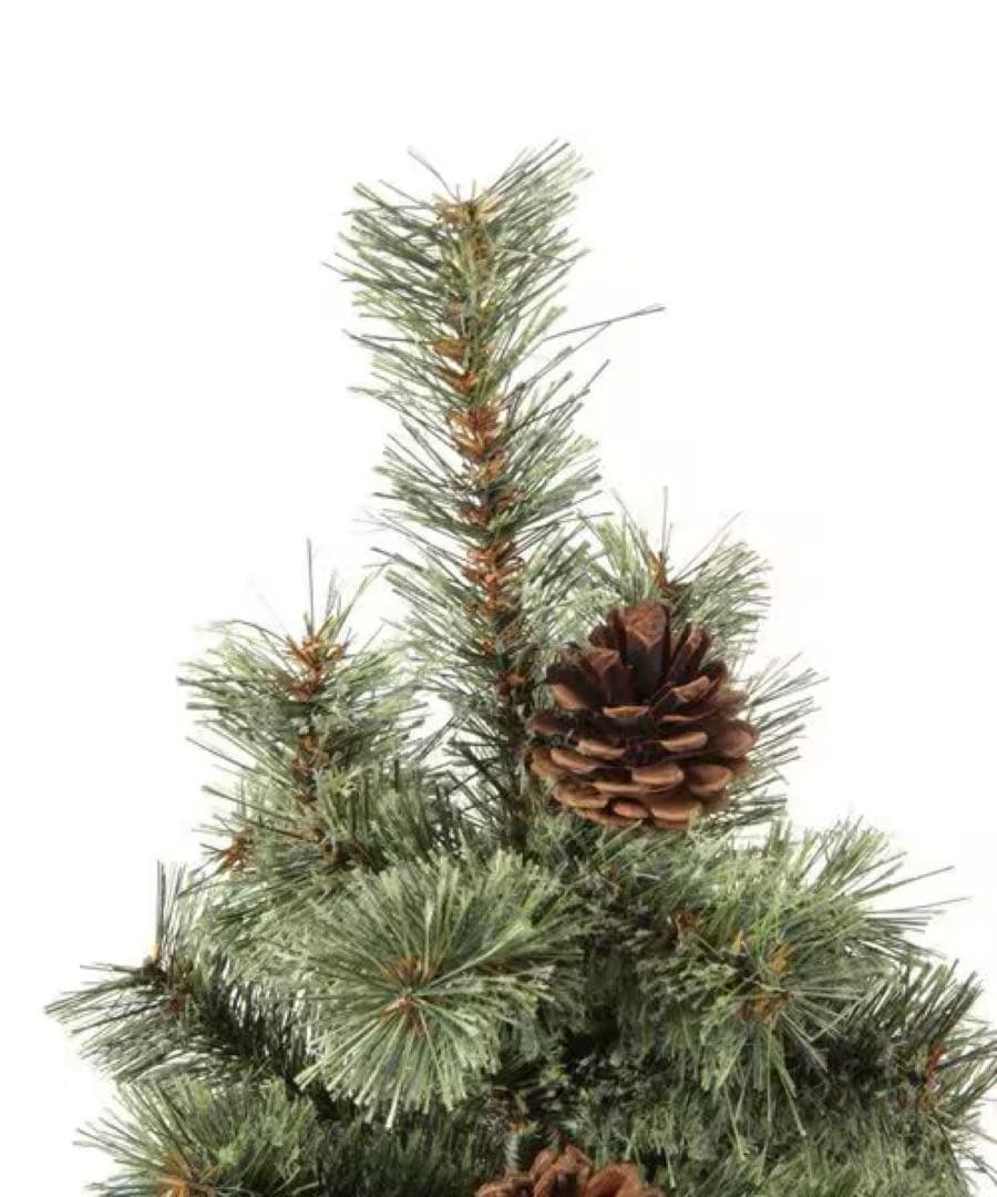 FILA　150cm人工クリスマスツリー 赤と金のオーナメント