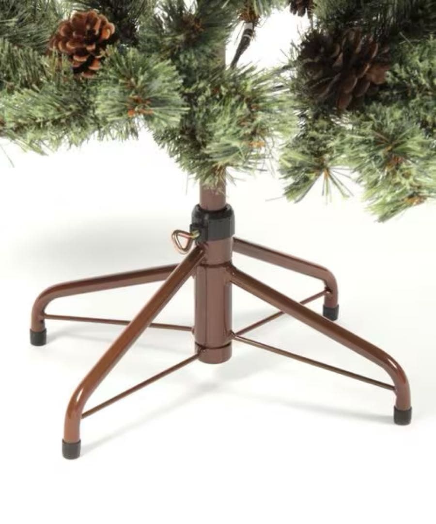 FILA　150cm人工クリスマスツリー 赤と金のオーナメント