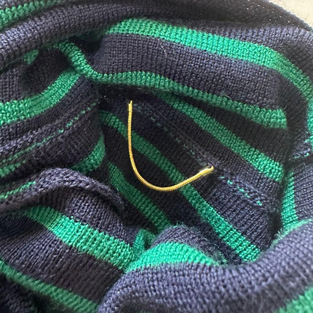 新品タグ付✨L'Appartement ボーダー タートルネックニット ウール