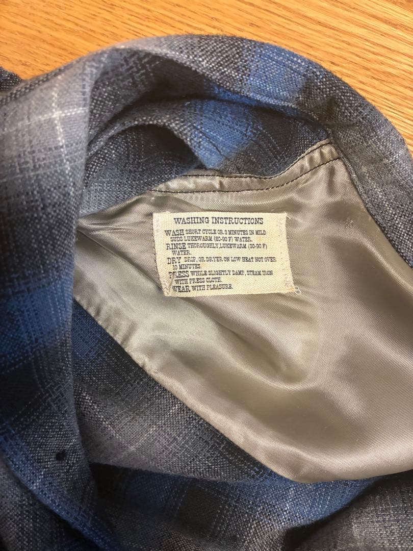 TENDERLOIN テンダーロイン　オンブレチェックシャツ　ブルー