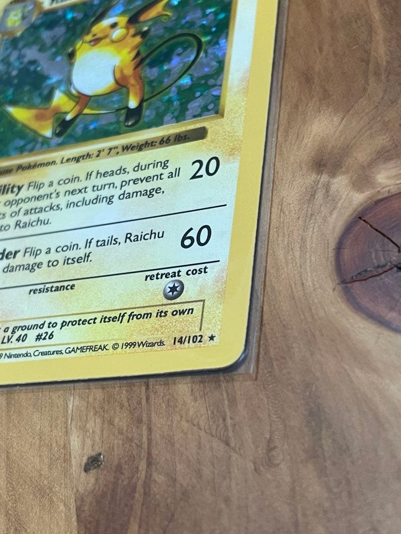 【値下げ】シャドーレス　ライチュウ　Raichu 英語版 shadow less