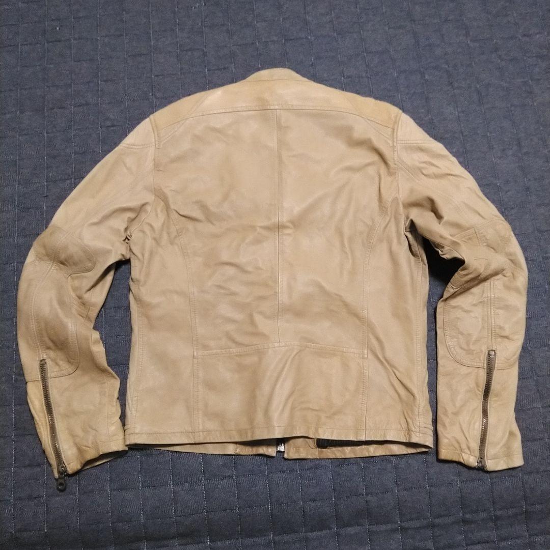 「レア」DIESEL　シングルライダースジャケット L　革