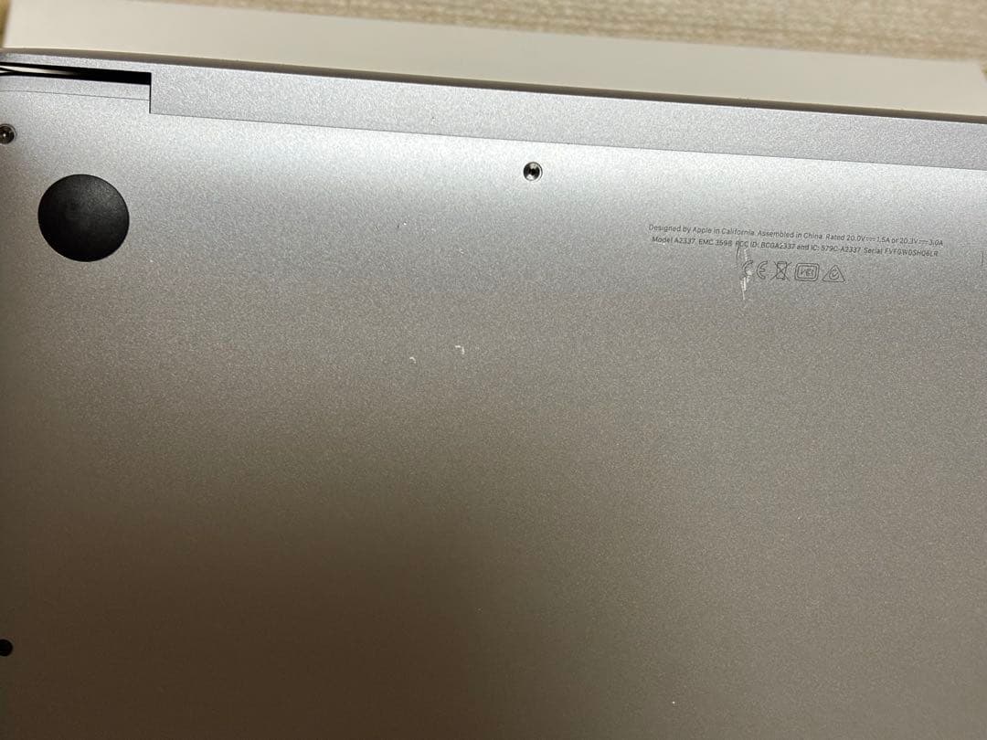 【完動品】M1 MacBook Air/13インチ/16GB/256GB