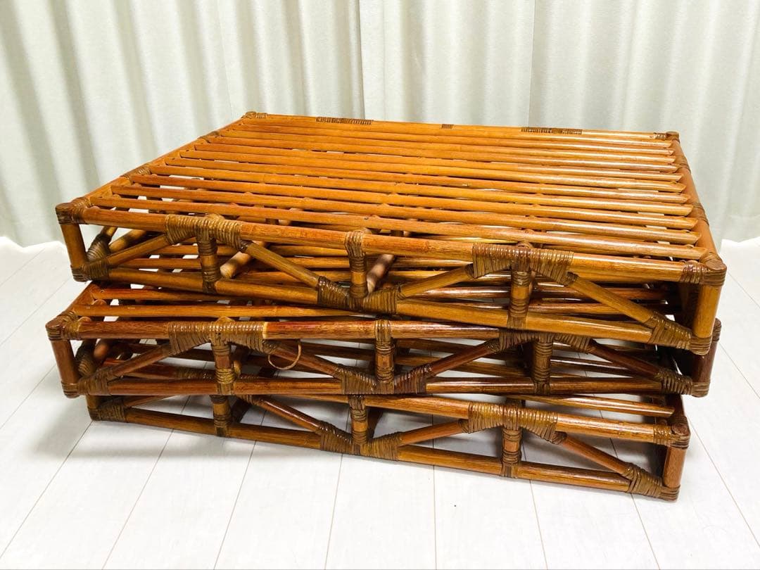 ラタンベッドフレーム　藤　インテリア　すのこ